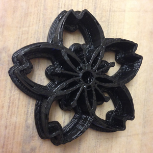 3D printed flower stamp
