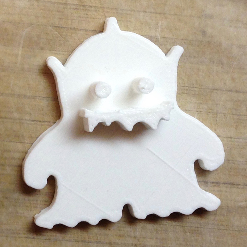 monster design 3D printed cookie stamp