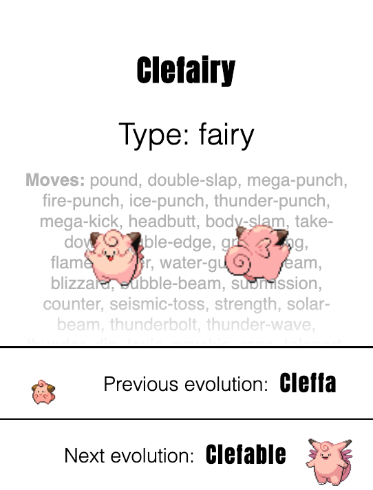Stats on Clefairy Pokémon