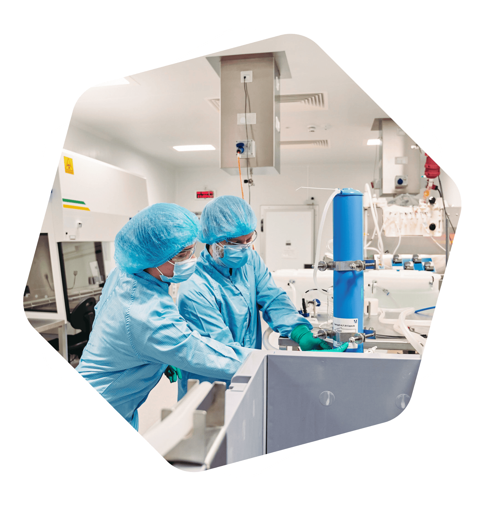 Scientists in lab